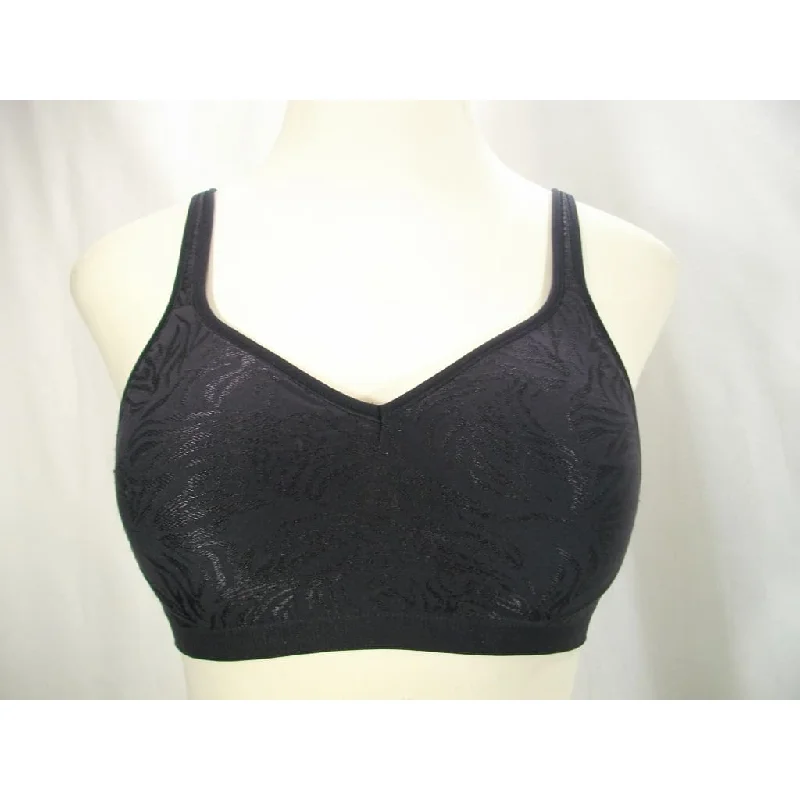 Playtex US3000 3000 18 Hour Seamless Comfort Wire Free Bra 36B Black NWOT
