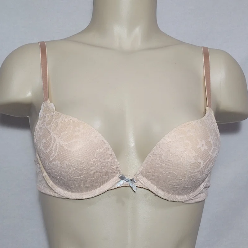 Xhilaration Lace Push-Up T-Shirt Underwire Bra 38B Feather Peach NWT