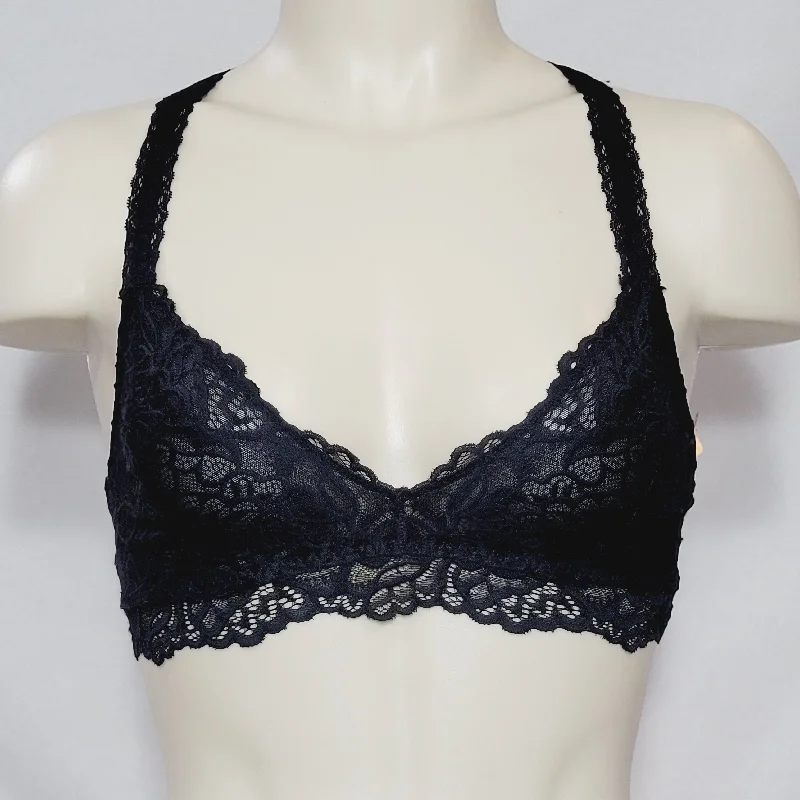 Xhilaration Racerback Lace Wire Free Bra Bralette XL X-LARGE Black