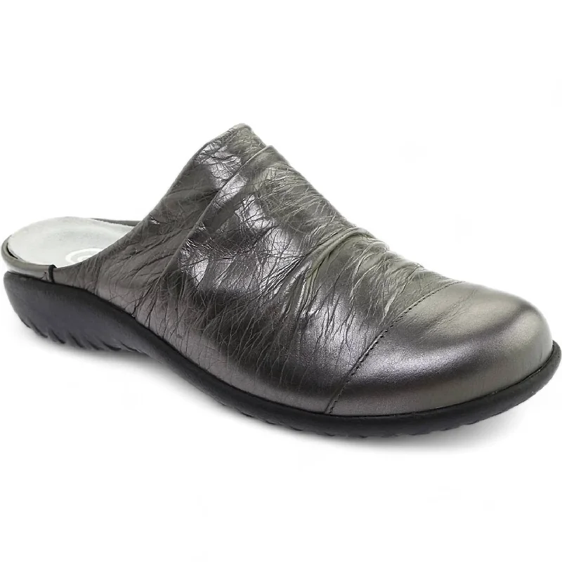 Women's Paretao Clog In Crinkle Steel