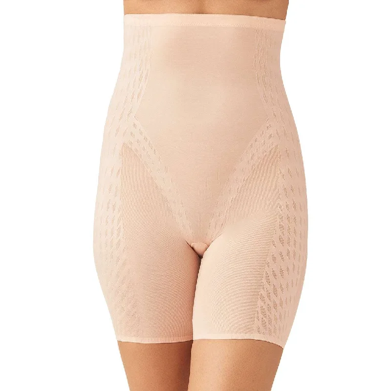 Elevated Allure High Waist Tummy Tucker Thigh Shaper Shapewear-Beige