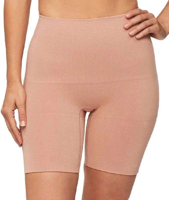 Nancy Ganz Bamboo Essentials Waisted Thigh Shaper Short - Mahogany